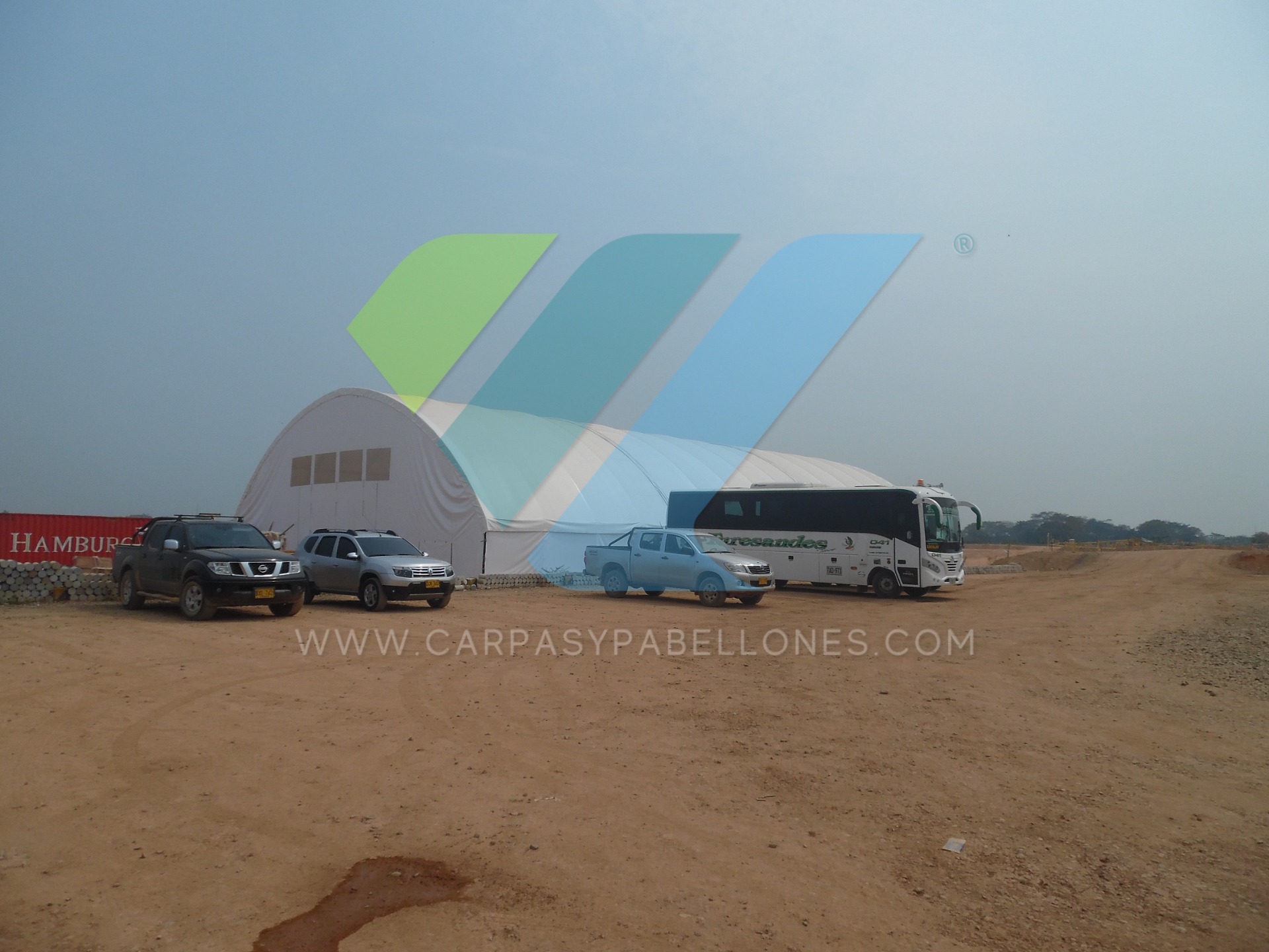 Alquiler de carpas industriales en Colombia