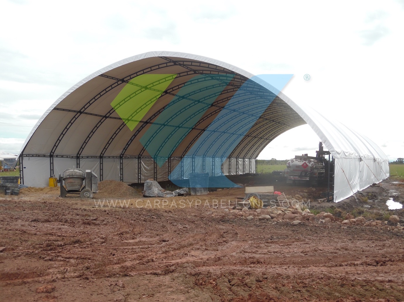 Cubrimientos temporales para bodegas
